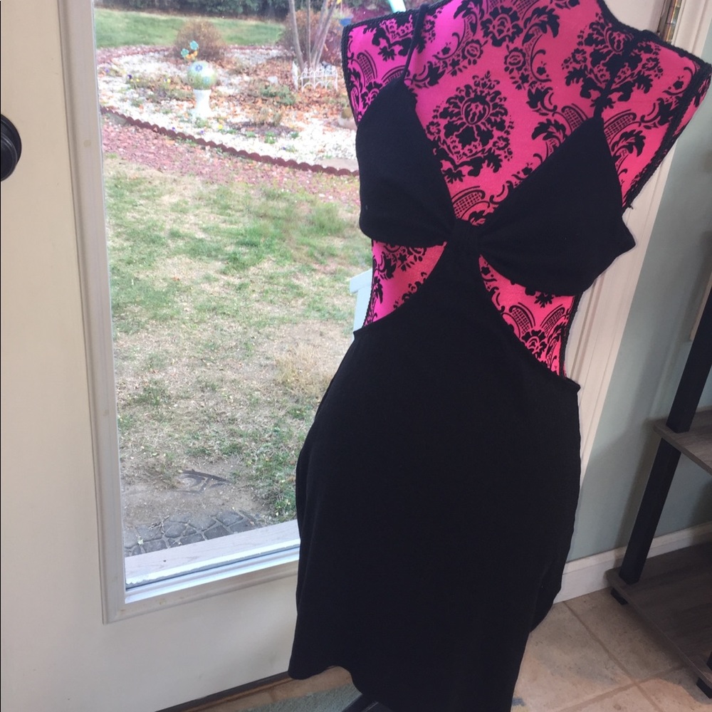 Shein Black Mini Dress - Size L (J)